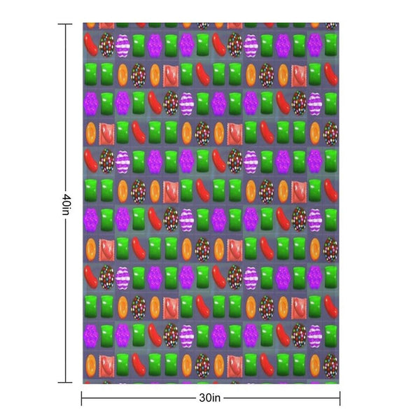 Candy Combo Candy Crush Throw Blanket