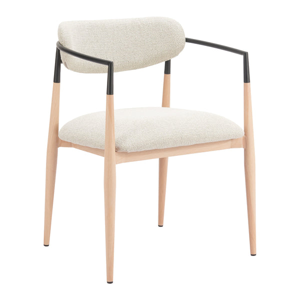 Equinox Dining Chair Oyster Gray & Natural