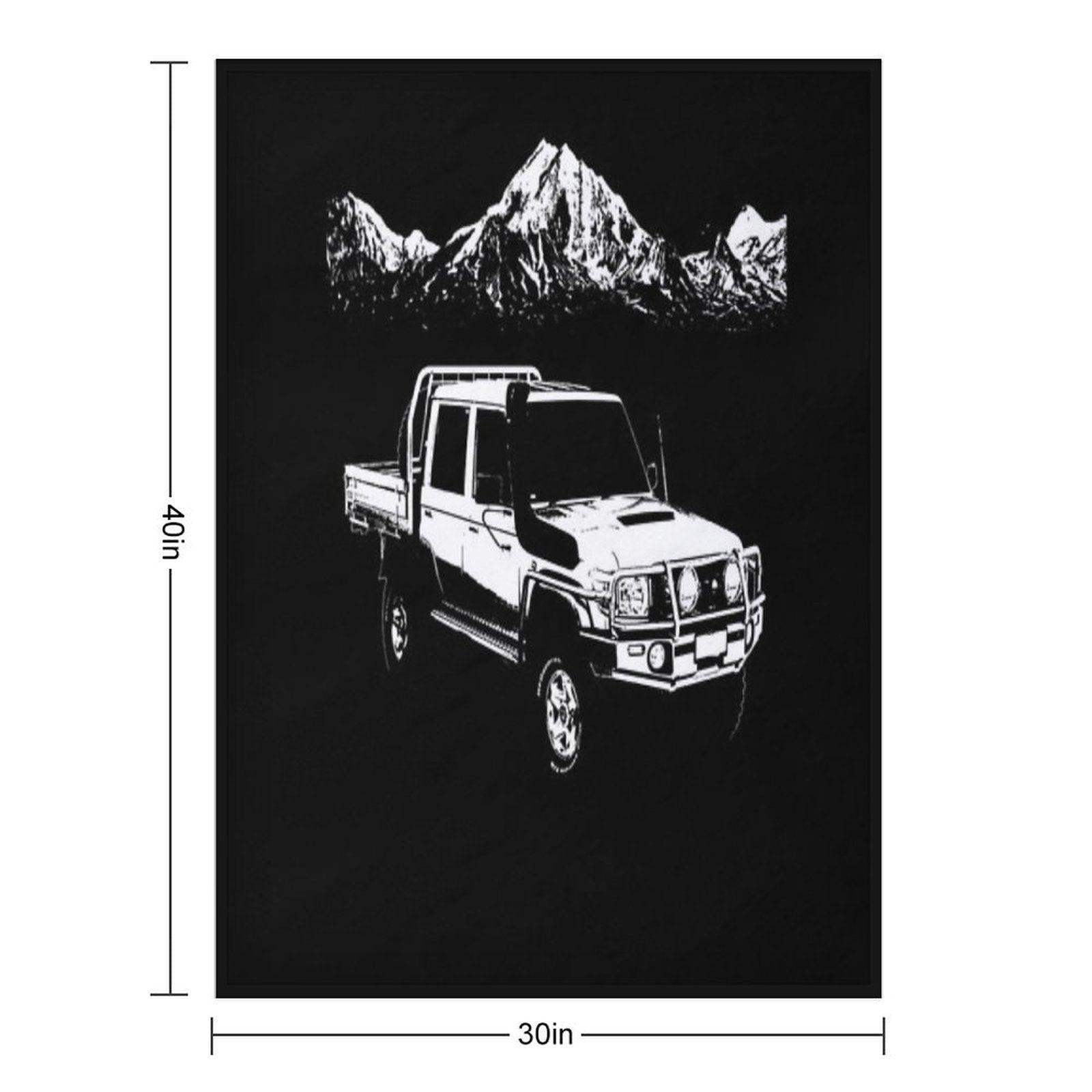 79 Series Toyota Cruiser Throw Blanket