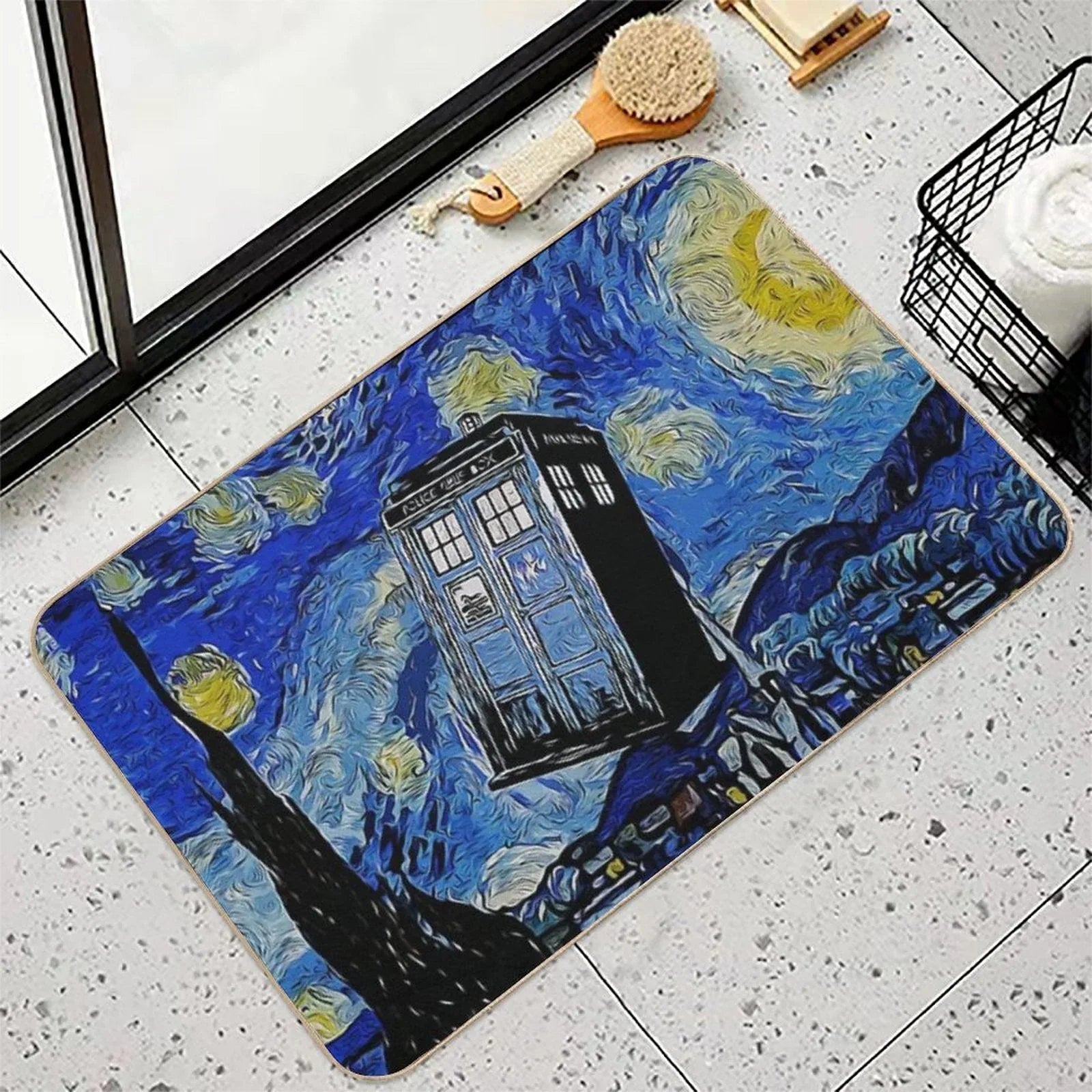 Van in Time Bath Mat