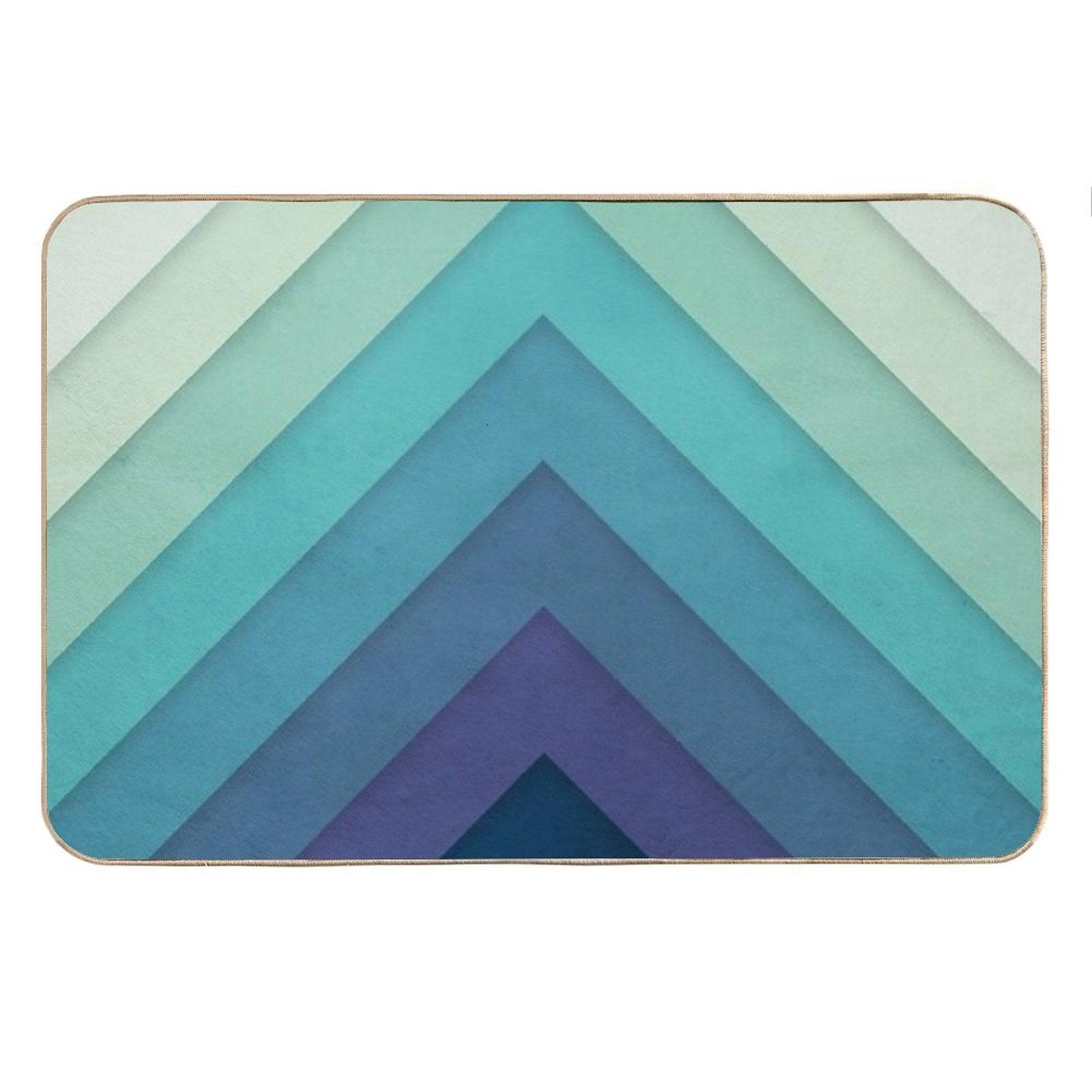 Retro Chevrons 001 Bath Mat
