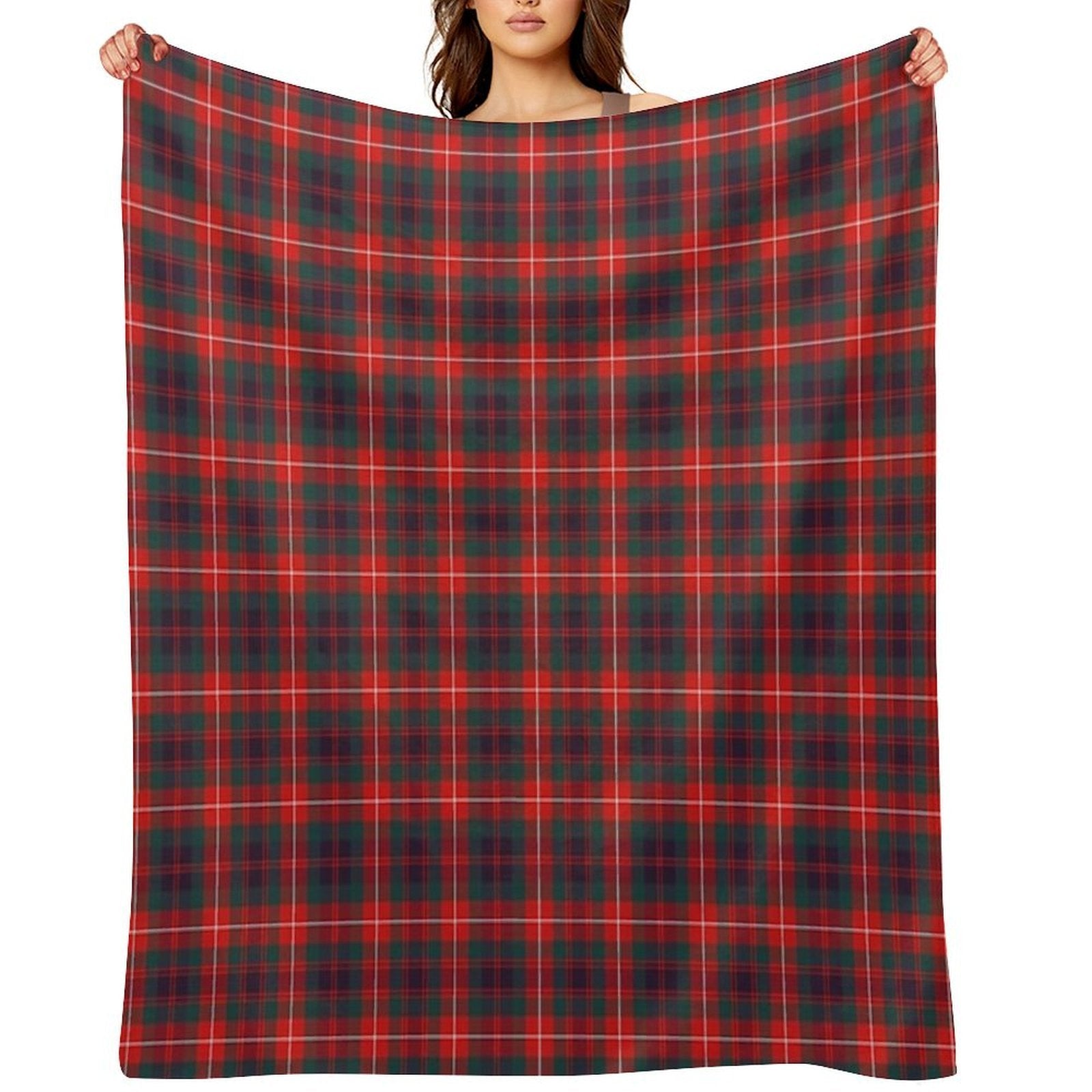 Clan Fraser of Lovat Tartan Multi-functional Throw Blanket