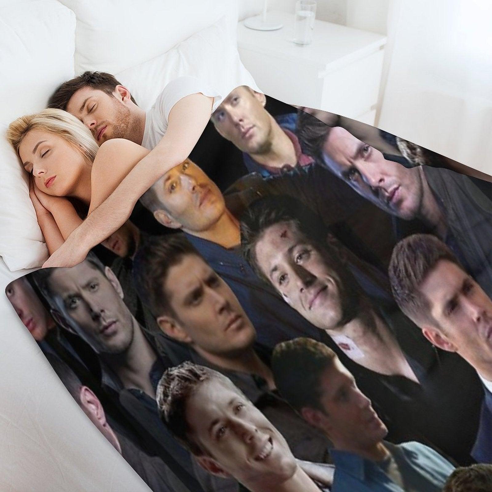 Dean Winchester Collage Throw Blanket