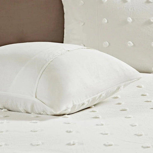 Brooklyn Cotton Jacquard Comforter Set with Euro Shams and Throw Pillows - Gifts for You 'n Me