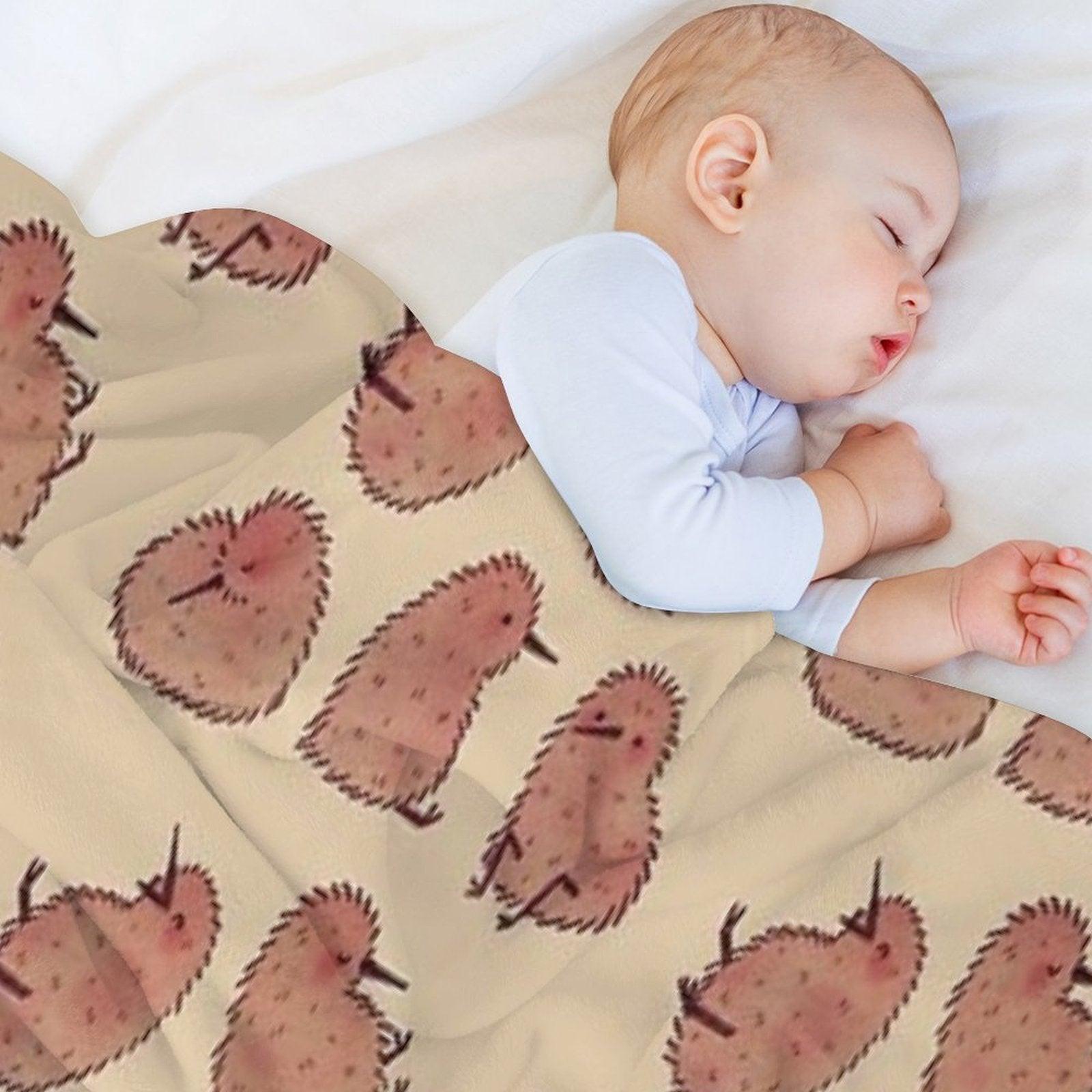 Cute Kiwi Birds Throw Blanket