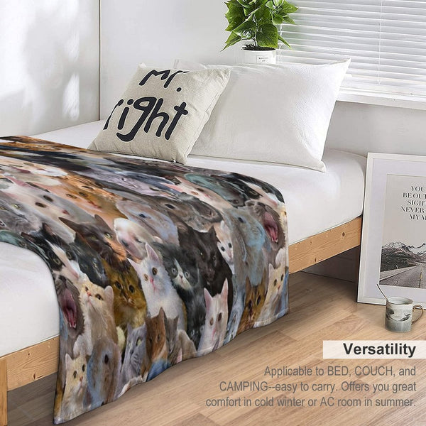 Animals!!! Compact Throw Blanket