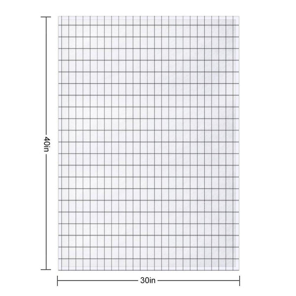 Black Grid Throw Blanket