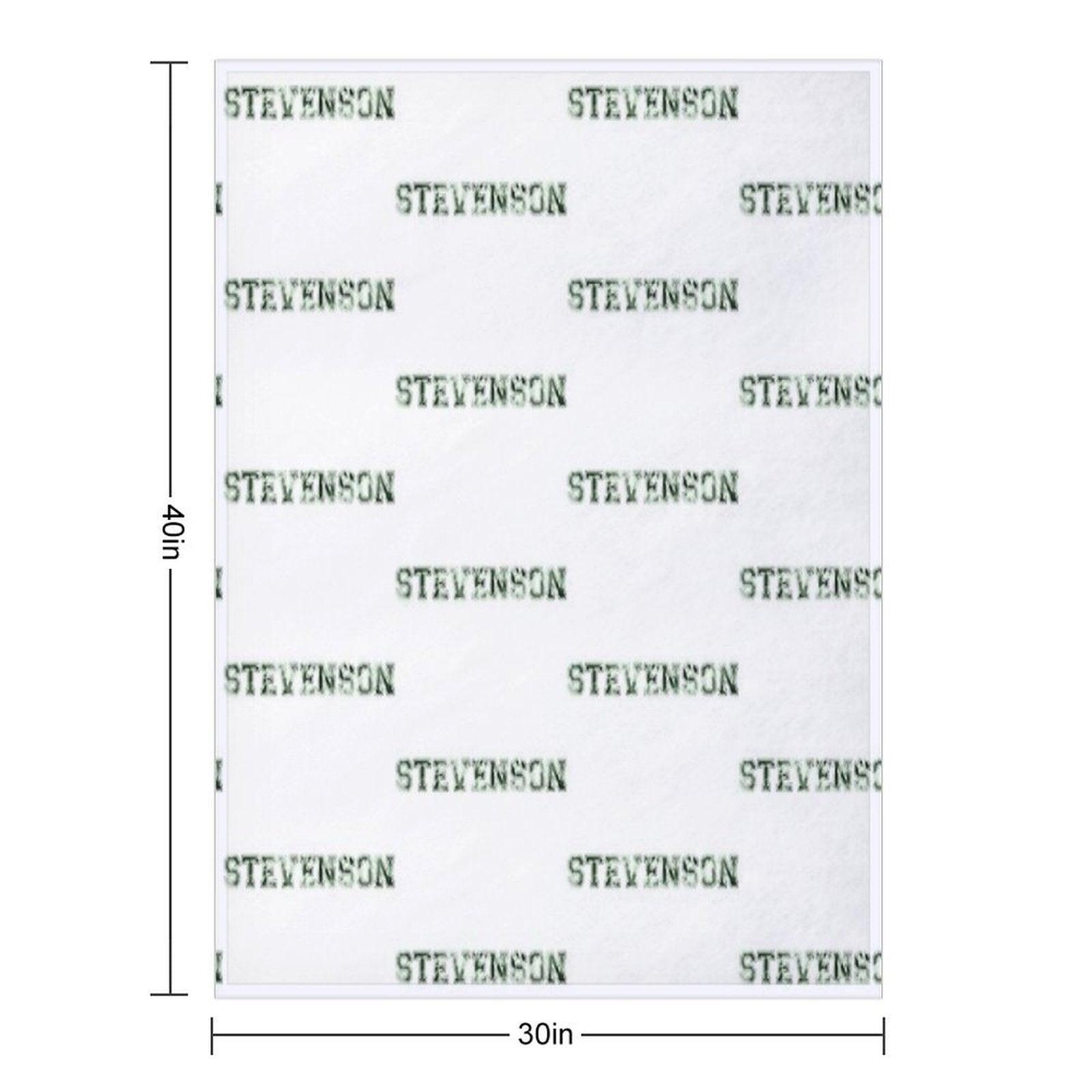 Stevenson University Green Tie Dye Throw Blanket