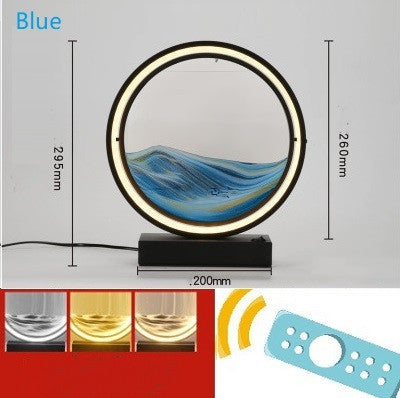 Creative Fashion Romantic Simple Bedroom Quicksand Table Lamp Decorbites