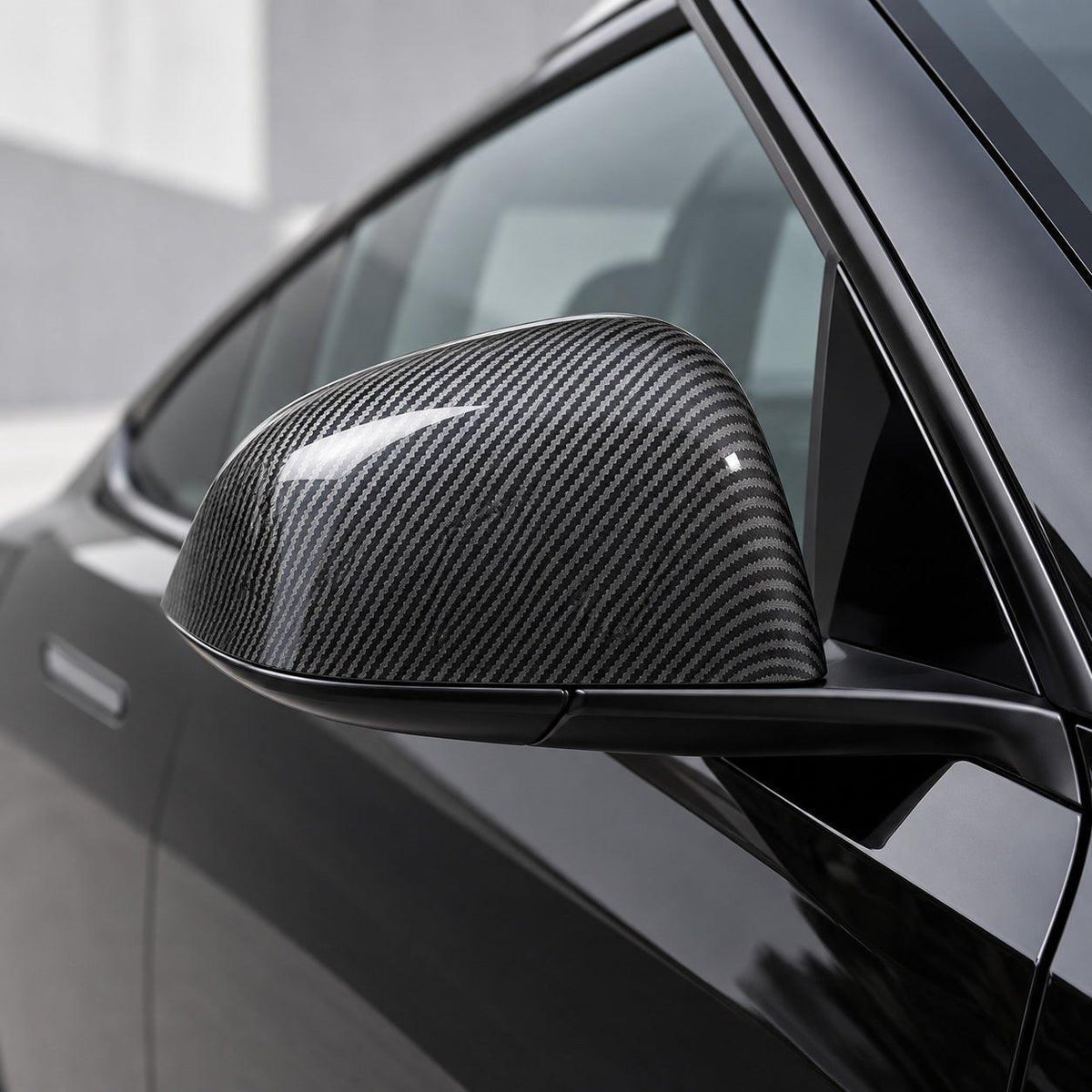 ABS Mirror Covers for Model 3/Y | 4 Finishes | 3M Tape | Scratch Protection | 3 Versions