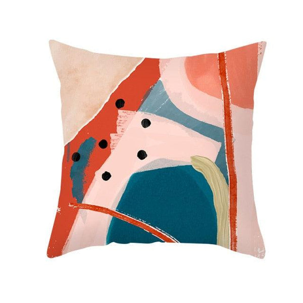 Abstract Line Drawing Cushion Case Modern Abstract Painting Pillow Case Beautiful Art Cushion Covers Art Sofa Pillows Case Livingroom Decorative Pillow 45x45CM