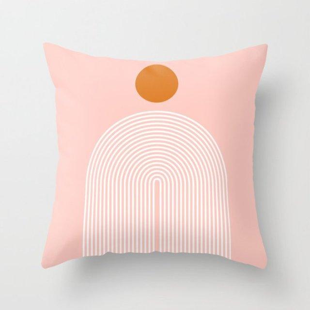 Abstract Line Drawing Cushion Case Modern Abstract Painting Pillow Case Beautiful Art Cushion Covers Art Sofa Pillows Case Livingroom Decorative Pillow 45x45CM