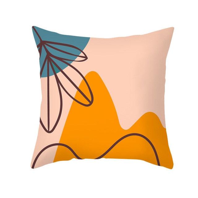 Abstract Line Drawing Cushion Case Modern Abstract Painting Pillow Case Beautiful Art Cushion Covers Art Sofa Pillows Case Livingroom Decorative Pillow 45x45CM