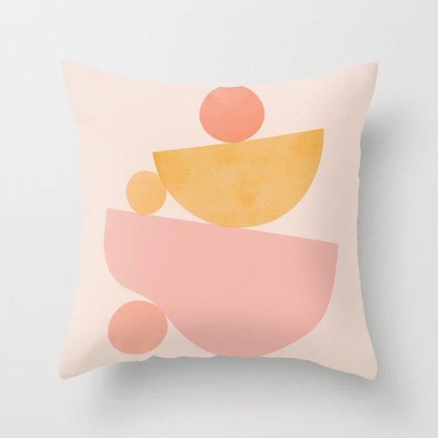 Abstract Line Drawing Cushion Case Modern Abstract Painting Pillow Case Beautiful Art Cushion Covers Art Sofa Pillows Case Livingroom Decorative Pillow 45x45CM