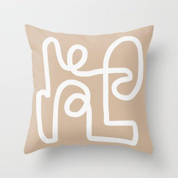 Abstract Line Drawing Cushion Case Modern Abstract Painting Pillow Case Beautiful Art Cushion Covers Art Sofa Pillows Case Livingroom Decorative Pillow 45x45CM