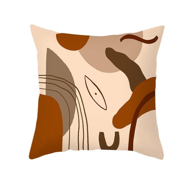 Abstract Line Drawing Cushion Case Modern Abstract Painting Pillow Case Beautiful Art Cushion Covers Art Sofa Pillows Case Livingroom Decorative Pillow 45x45CM