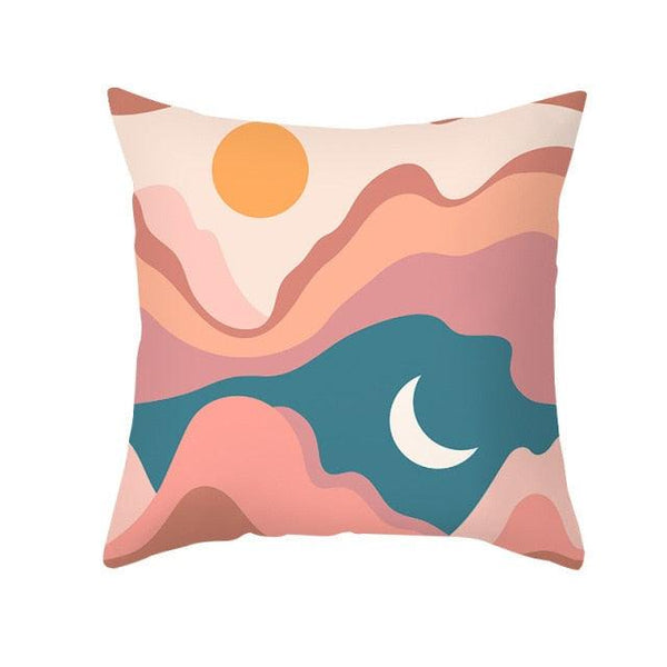 Abstract Line Drawing Cushion Case Modern Abstract Painting Pillow Case Beautiful Art Cushion Covers Art Sofa Pillows Case Livingroom Decorative Pillow 45x45CM