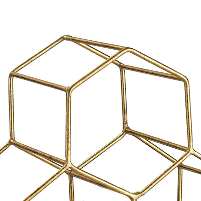 Angular Study Wine Rack - Gold