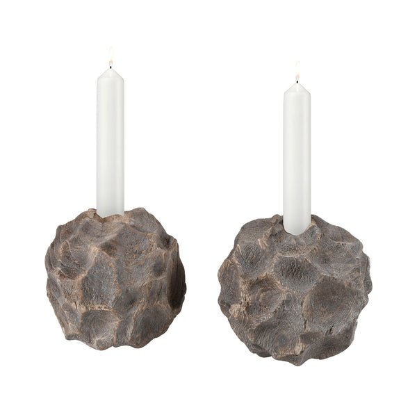 Beachcomber Candleholder - Set of 2 Natural