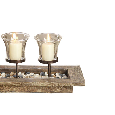 Firenza Candleholder Centerpiece - Natural