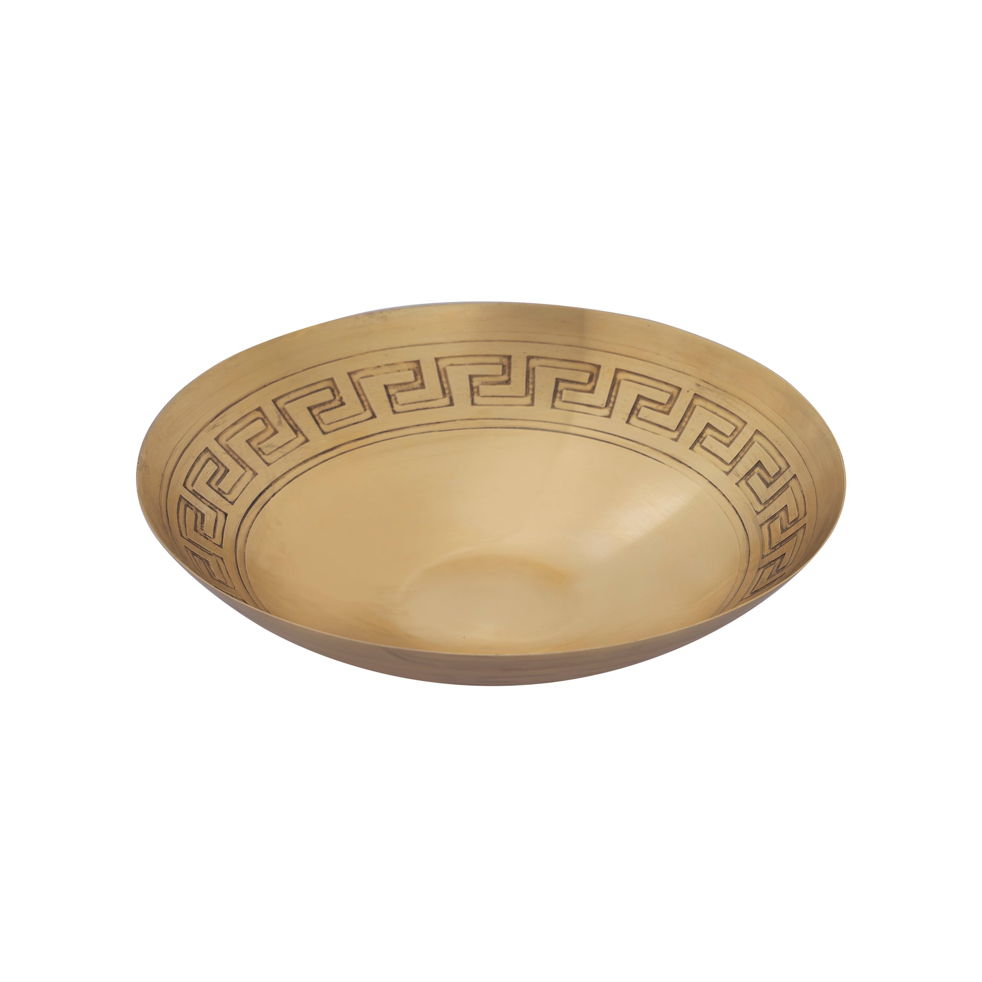 Greek Key Bowl - Set of 3 Brass