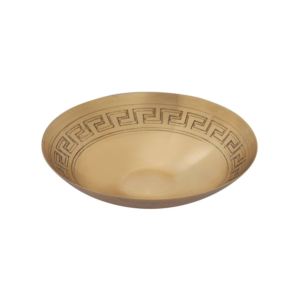 Greek Key Bowl - Set of 3 Brass