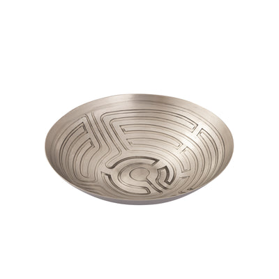 Maze Etched Bowl - Set of 3 Nickel