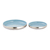 Nelson Tray - Set of 2 Light Blue Enamel