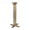 Splay Candleholder - Large Aged Brass