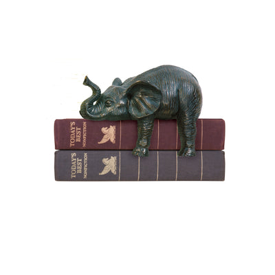 Sprawling Elephant Bookend - Set of 2