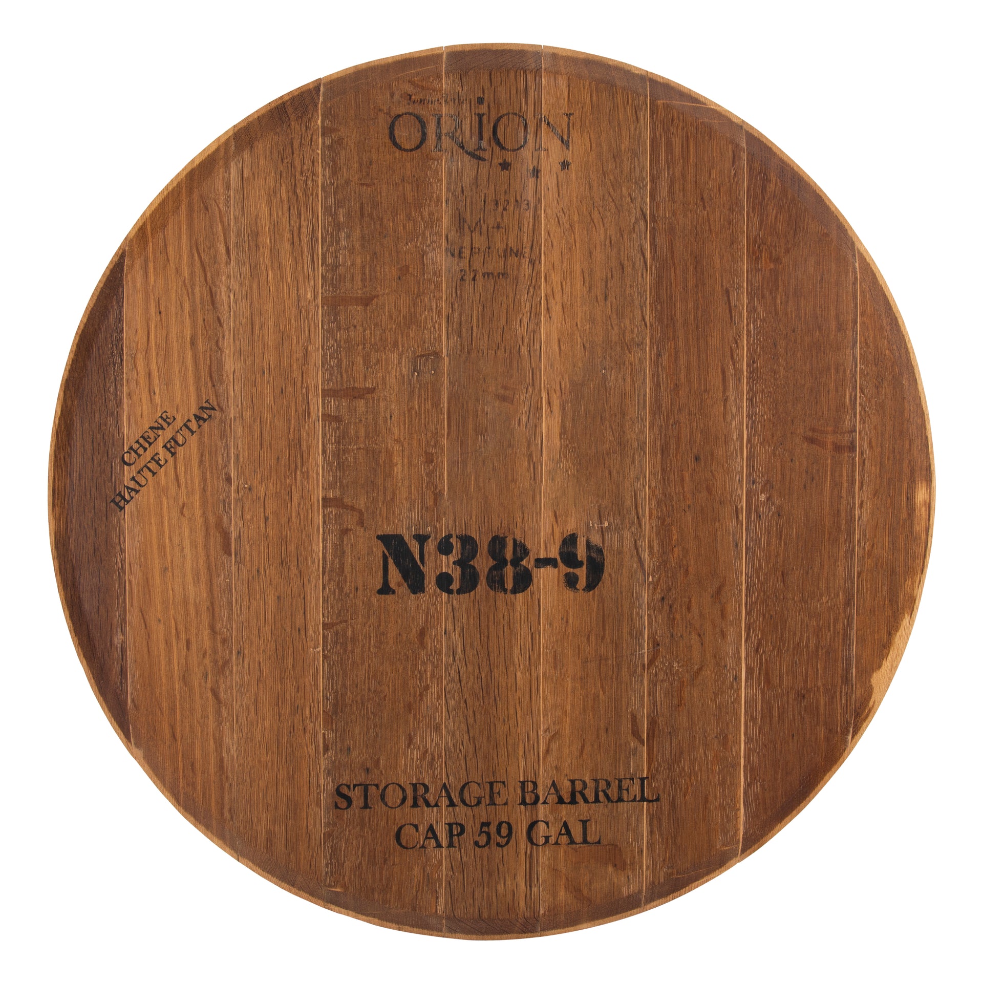 Wine Cask Lazy Susan - Natural