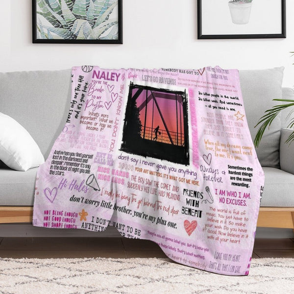 One Tree Hill Quotes Collage – Iconic TV Show Moments Design All-season Throw Blanket
