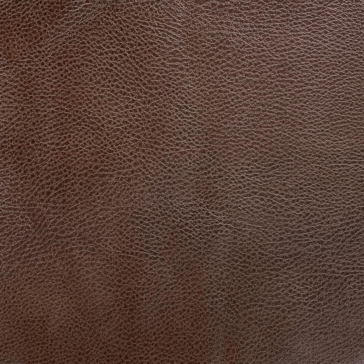 Polyester Upholstered Brown Wood Top Storage Ottoman