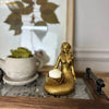 Gold Mermaid Resin Candle Holder