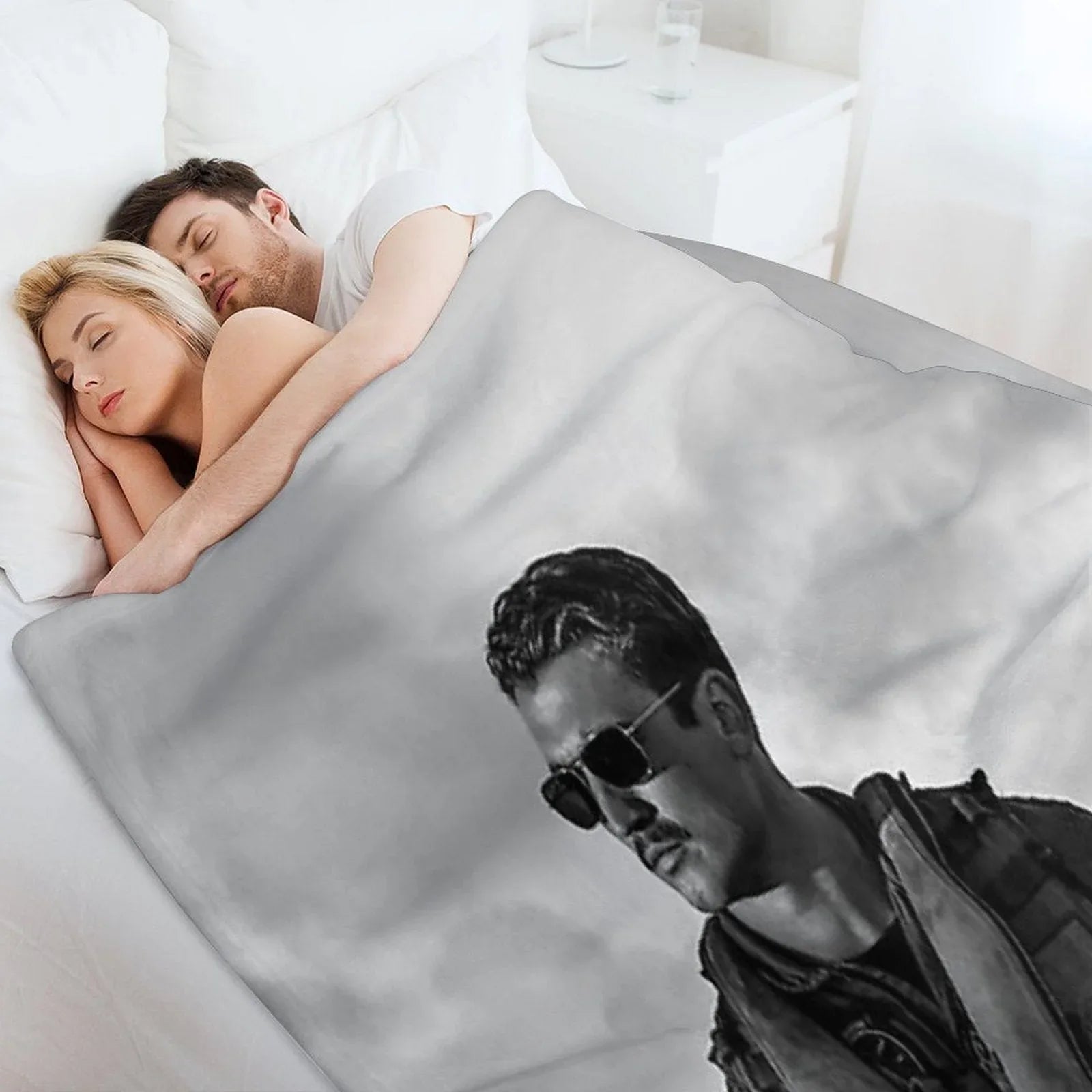 Miles B&W Throw Blanket