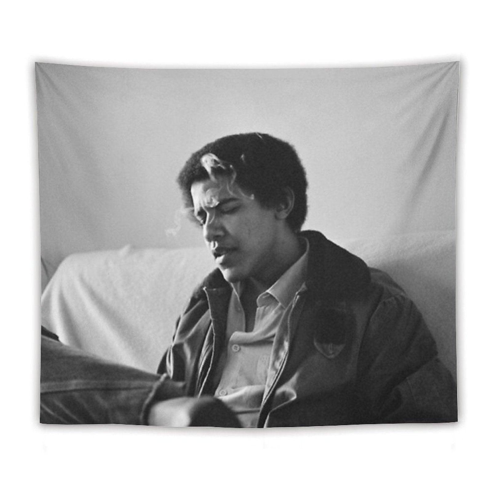 Young Obama Tapestry