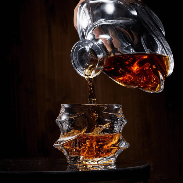 Storm Japanese Crystal Whisky Decanter TsukiGlass