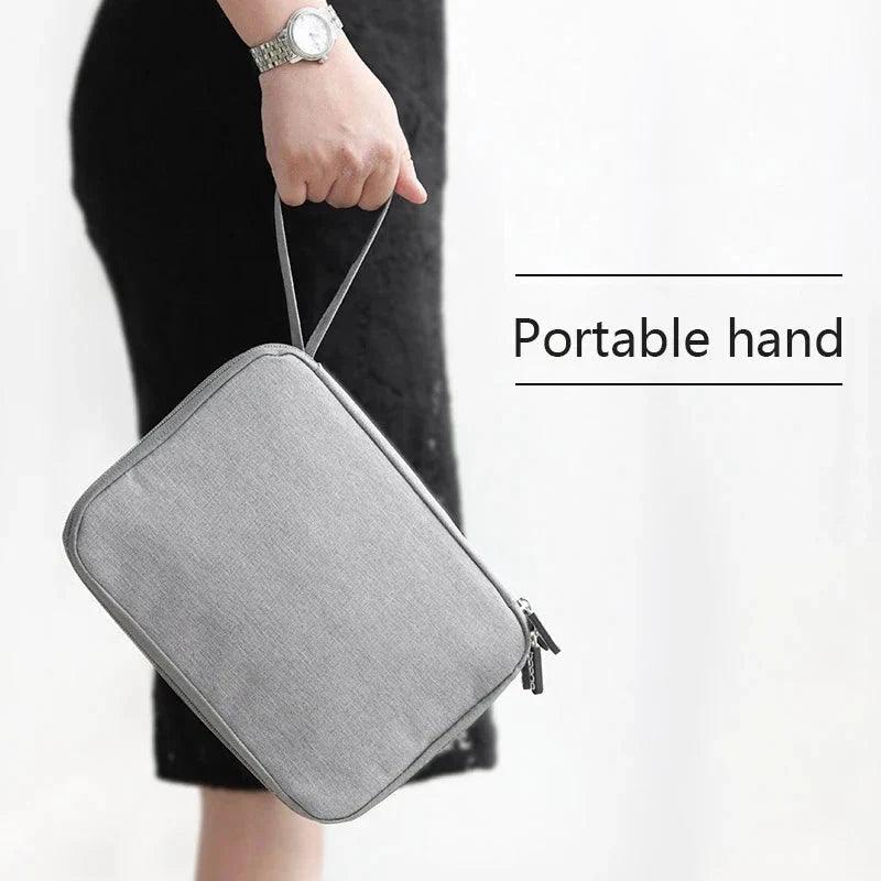 Accesorios digitales bolsa de acabado cargador de datos Cable de doble capa accesorios de viaje bolsa auriculares Usb Flash Drive organizar