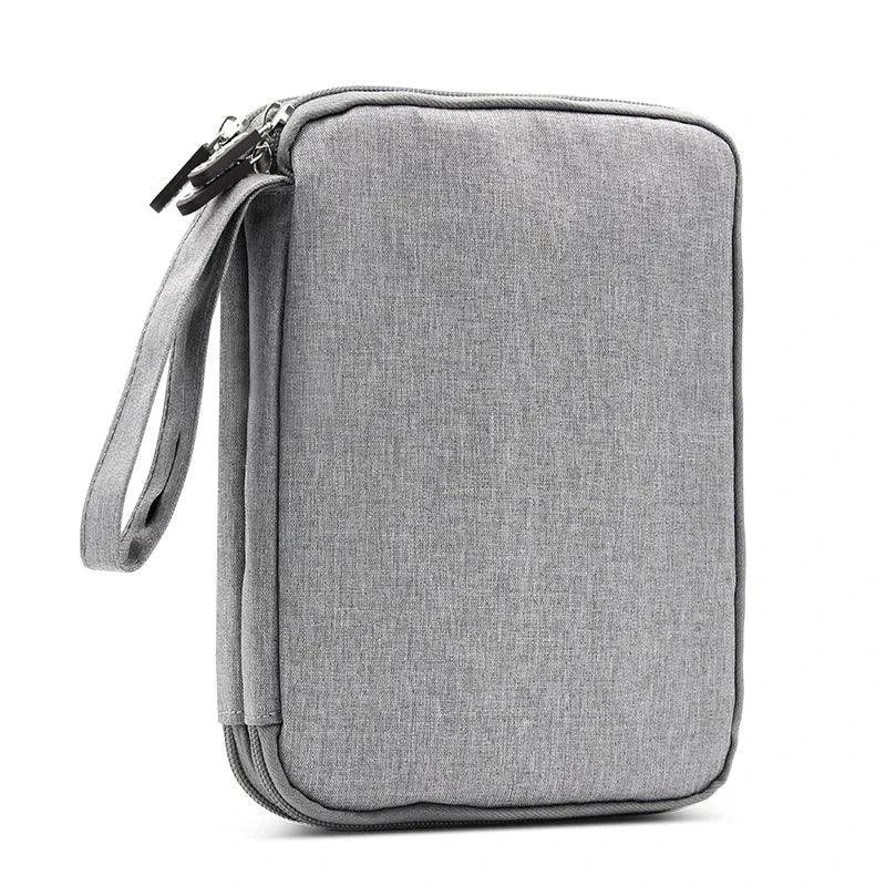 Accesorios digitales bolsa de acabado cargador de datos Cable de doble capa accesorios de viaje bolsa auriculares Usb Flash Drive organizar