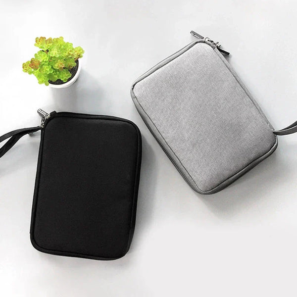 Accesorios digitales bolsa de acabado cargador de datos Cable de doble capa accesorios de viaje bolsa auriculares Usb Flash Drive organizar