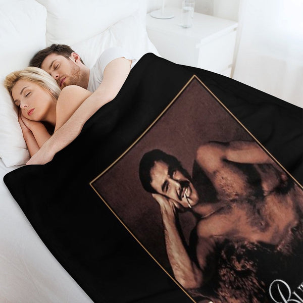 Classic Burt Reynolds Travel-friendly Throw Blanket