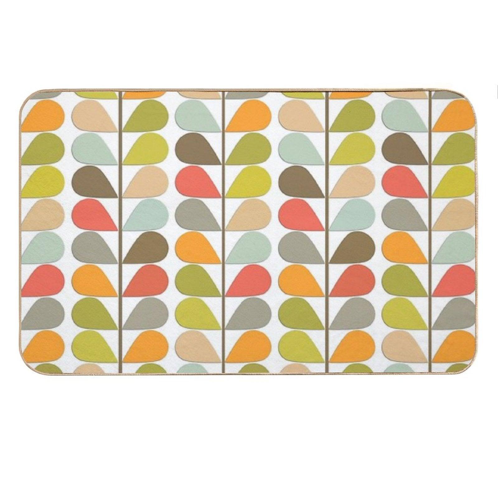 Retro 60s Midcentury Modern Pattern Bath Mat