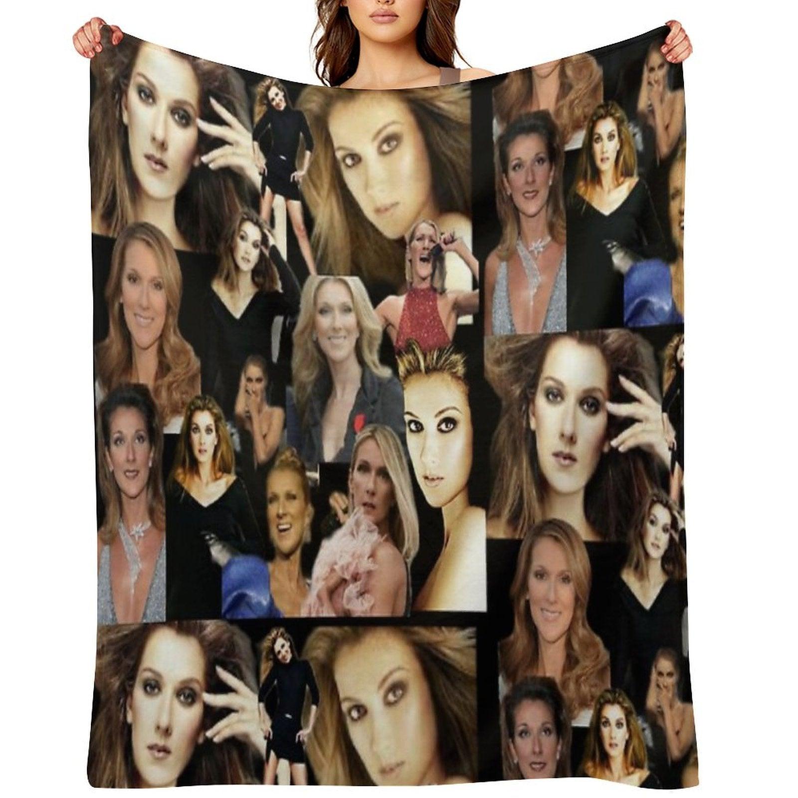 Celine Dion Collage Throw Blanket