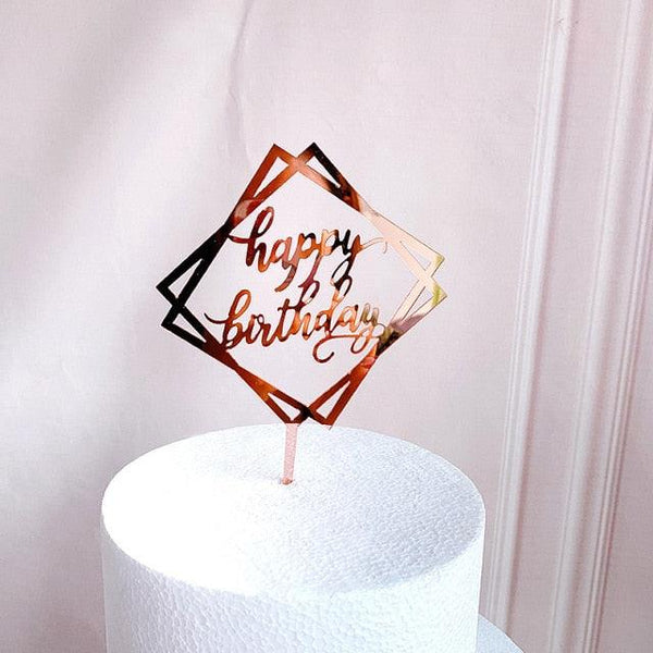 Acrylic One Cake Topper Top Cake One Cake Topper Birthday Cake Topper Double Sided For Anniversaries And Parties  Birthday Party Cupcake Toppers Flags Wedding Baby Shower Supplies Lovely Baking Dessert Decorations