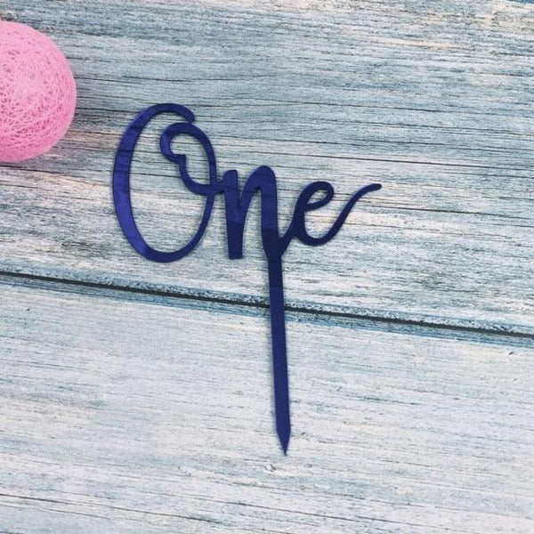 Acrylic One Cake Topper Top Cake One Cake Topper Birthday Cake Topper Double Sided For Anniversaries And Parties  Birthday Party Cupcake Toppers Flags Wedding Baby Shower Supplies Lovely Baking Dessert Decorations