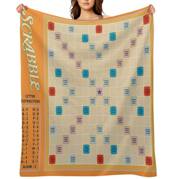 Scrabble Throw Blanket