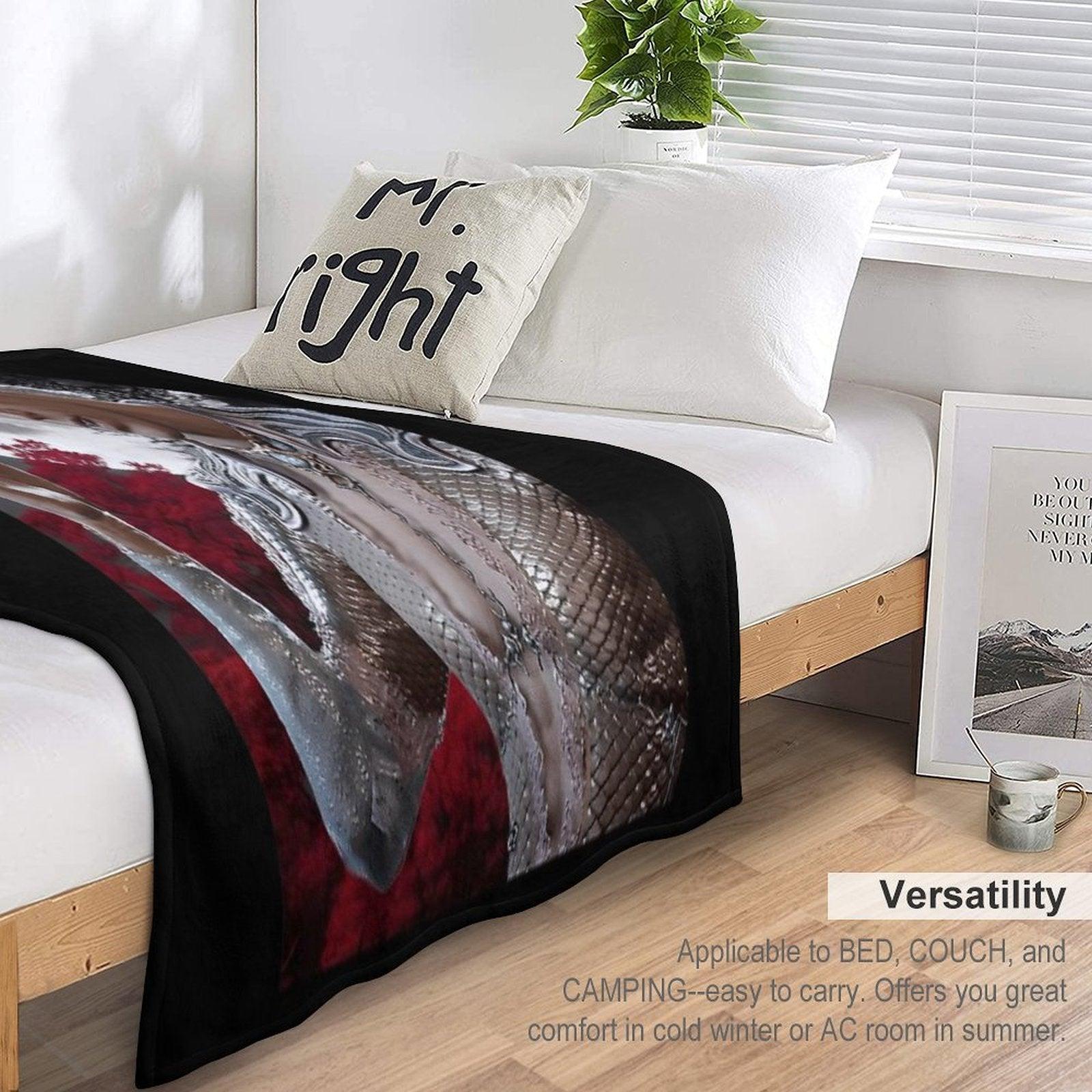 Astarion White Beautiful Throw Blanket