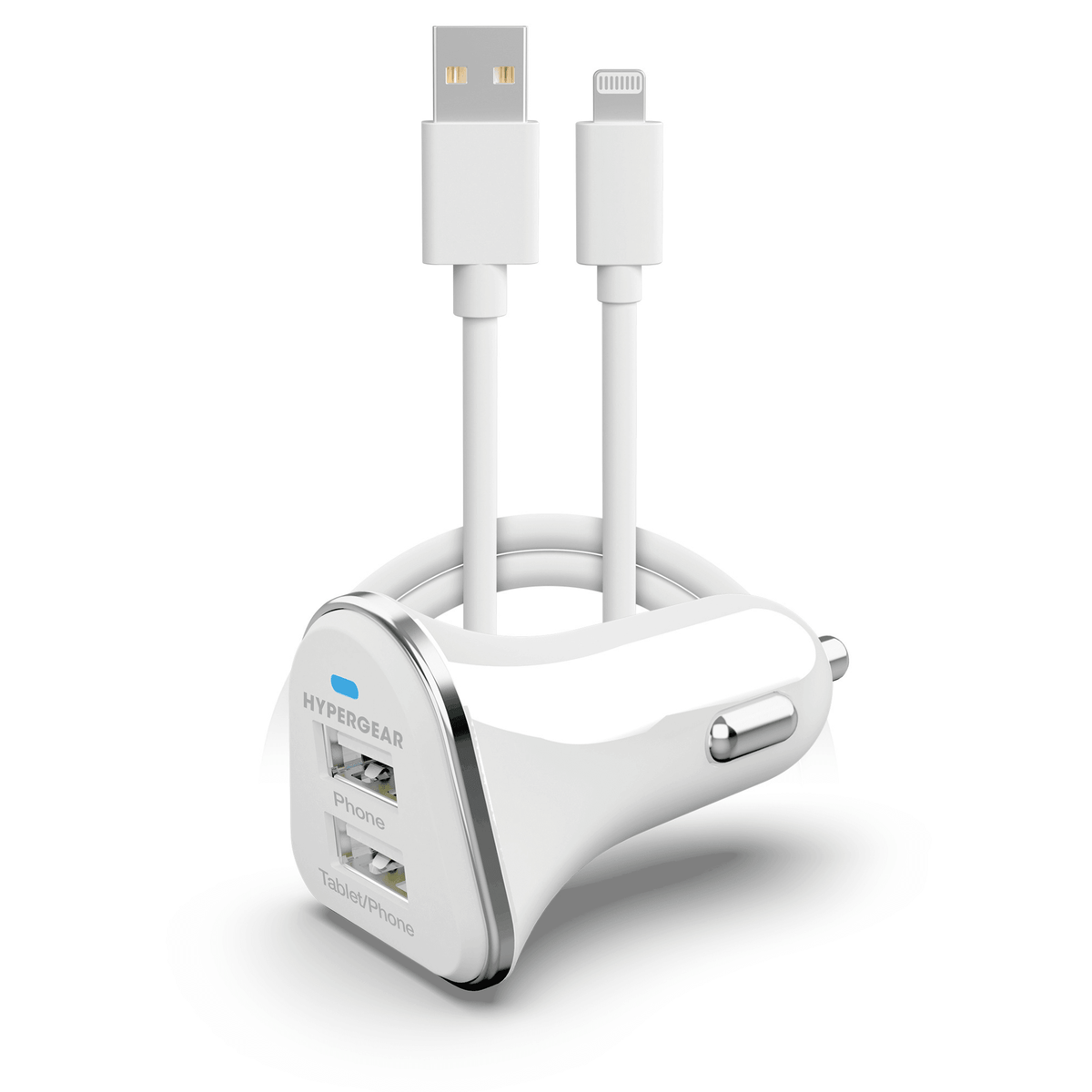 Hi-Power Dual USB 3.4A Car Charger for iPhones iPads and AirPods
