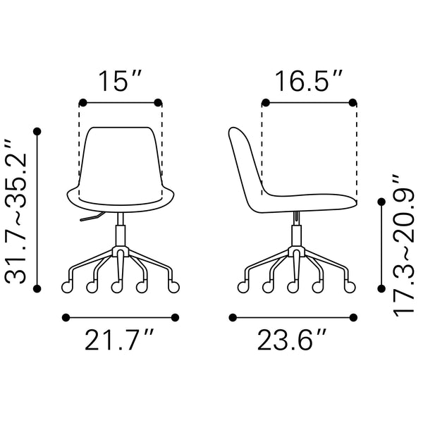 Byron Office Chair Gray