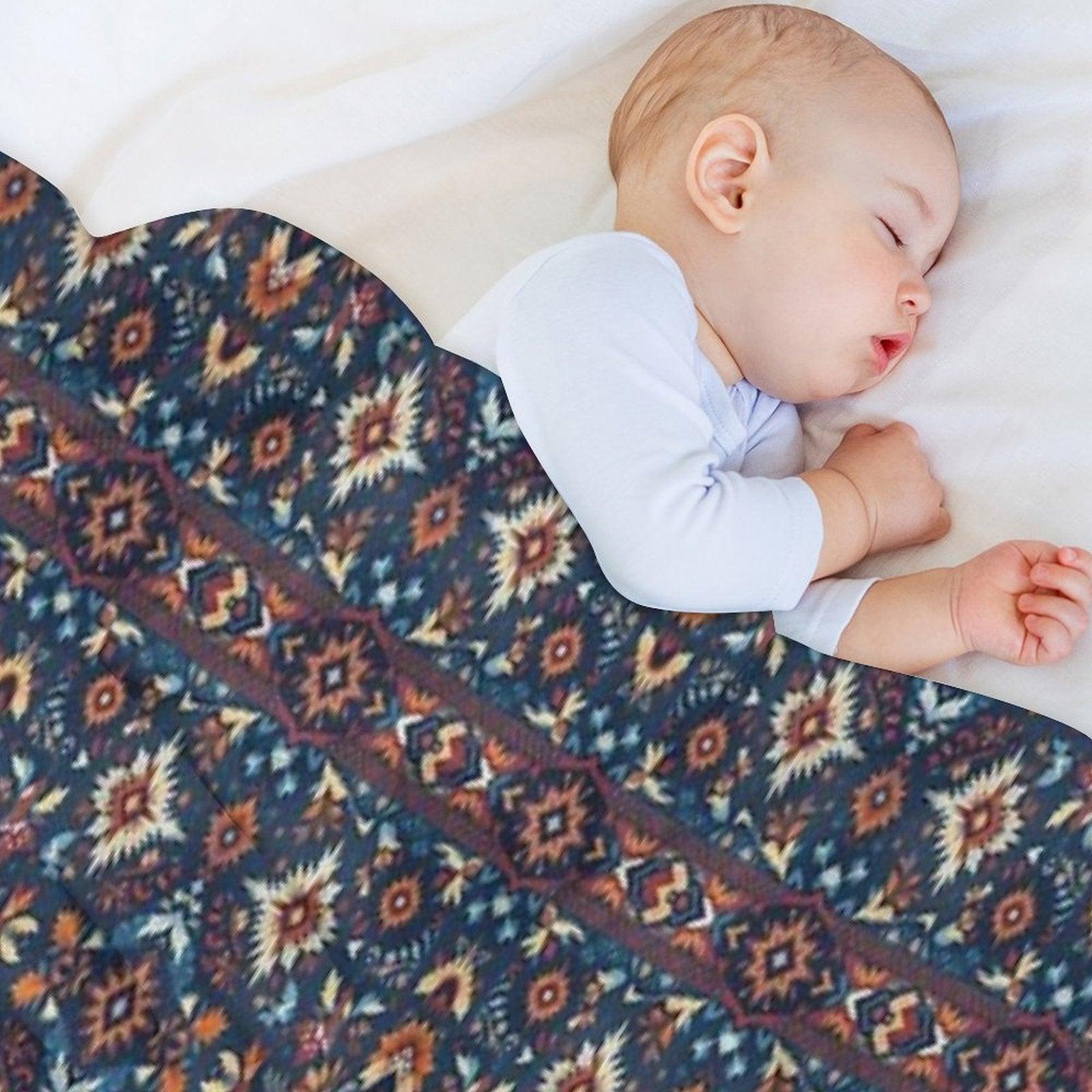 American Indian Fabric Throw Blanket